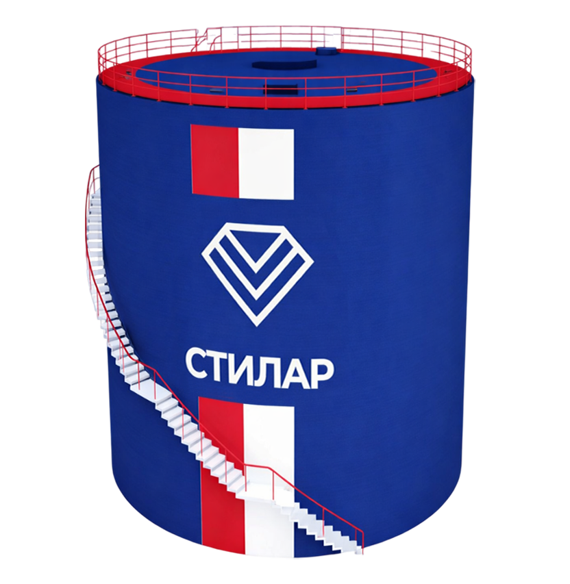 Цельносварной резервуар РВС для пожарного резервуара 100 м³ от завода-производителя